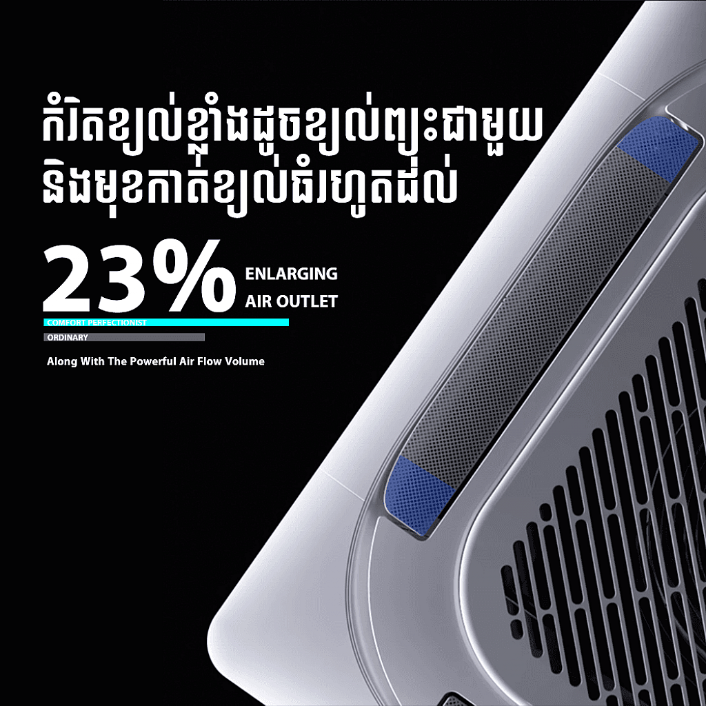 Midea Air Conditioner (Non-inverter ,Cassette ,5HP)